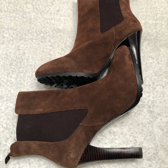 Lauren Ralph Lauren Tiara Brown Suede Boots 10B - Picture 6 of 8